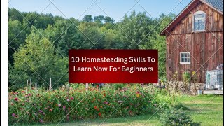 10 homesteading skills to learn now for beginners