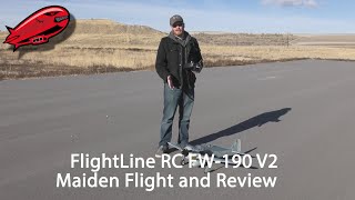FlightLine RC FW 190 V2 Maiden flight