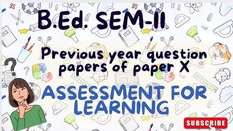 Previous year questions of Assessment for Learning|B.Ed.Sem-2@LearnwithKriti01 #subscribe #bbmku#vbu