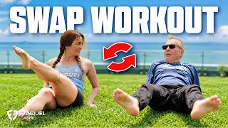 Vegas Matt & Lady Luck HQ Swap Workout Routines 🔄 🏋️‍♂️
