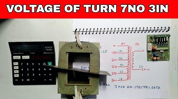 How To Calculating Turns And Voltage Of Transformer Automatic Stabilizer