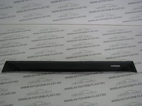 Козырек заднего стекла Renault Logan (2004-2014) Voron Glass.