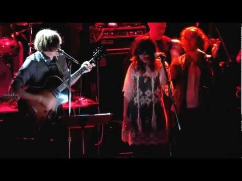 Nikolai Fraiture (Strokes) and Nicole Atkins at Pe...