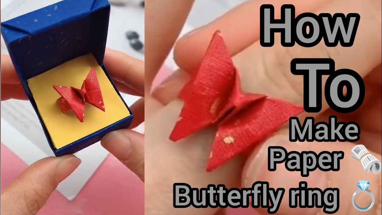 Paper Se Butterfly Ring Kaise Banaye? 💍🗞️ YouTube