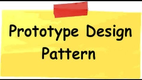 Prototype Design Pattern