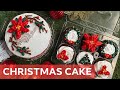 Christmas Cake - How to make poinsettia flower