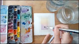 Painting Two Miniature Landscapes At Once Paint With Music Relaxing Mindfulness