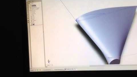 Draw a twised airfoil wing section in solidworks 2007  Part 4