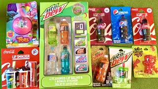 ASMR Coca-Cola Lip Balm vending machine lip smacker unboxing ...