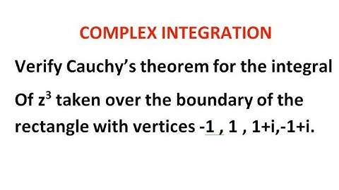 Verify Cauchy