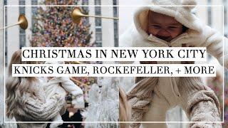 Christmas in New York City | The Knicks, Rockefeller Tree, + Santa Visited Meadow
