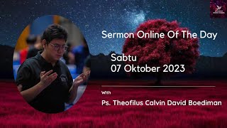 Sermon Online Of The Day - 07 Oktober 2023