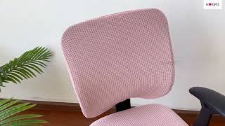 HOKIPO Office Chair Cover | Stretchable Elastic Jacquard Rotating Chair Seat Covers | Slipcover