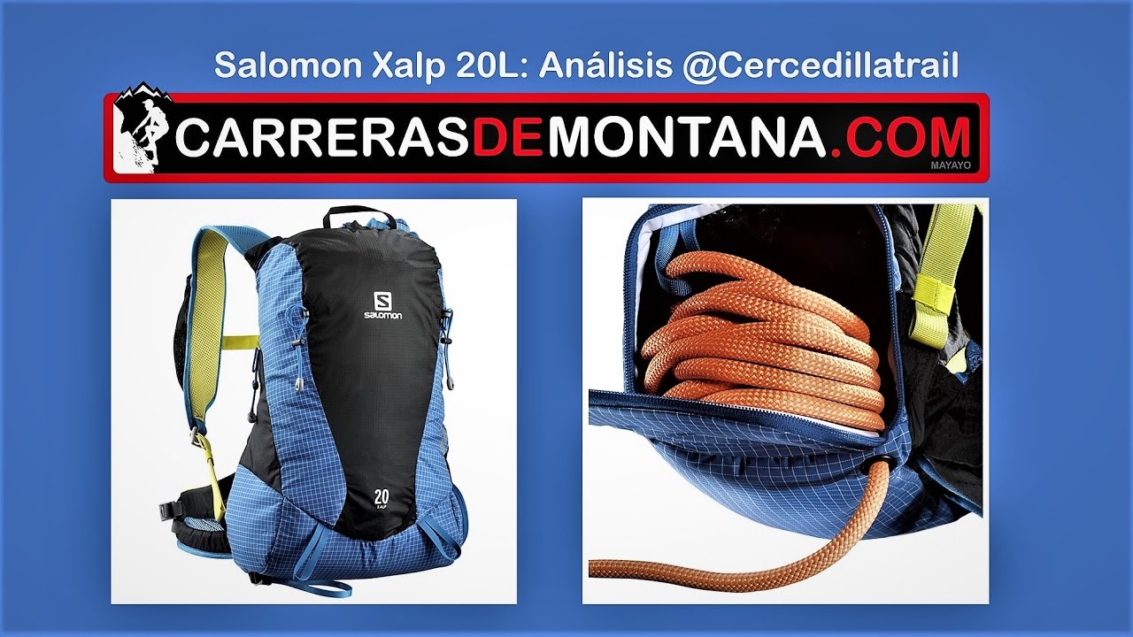 Mochila Salomon Xalp 20L para skimo y montaña. Análisis por  @cercedillatrail 