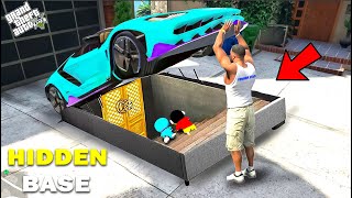 GTA 5 : Franklin Found A Hidden Secret Base Under Super car In GTA 5 in Telugu