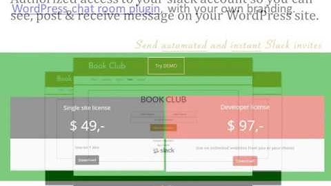 Slack WordPress chat room plugin