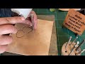 الدق علي الجلد وعمل الأدوات الخاصة به How to hand carve into leather