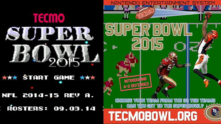 Tecmo Super Bowl 2015 (NES) - COM season Week 7