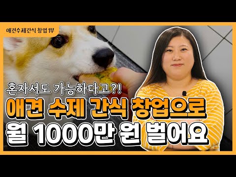 "혼자서도 가능하다고?!" 월 1000만 원 버는 애견 수제 간식 창업 성공 비법 [1부]