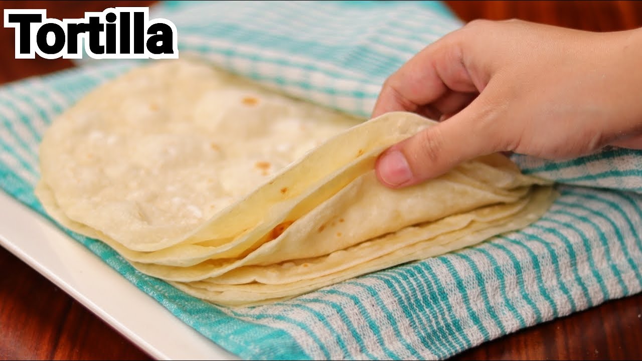 Homemade Tortilla Recipe / Soft Tortilla Bread by (YES I CAN COOK)