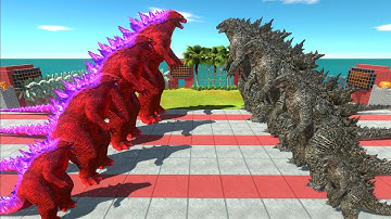EVOLUTION of GODZILLA 2014 New Empire Size Comparison VS GODZILLA 2021 Size Comparison - ARBS
