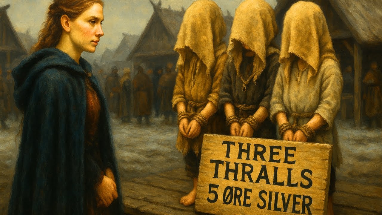 VIKING STORY - Lonely Shieldmaiden Took in Three Thralls with Sacks on Their Heads