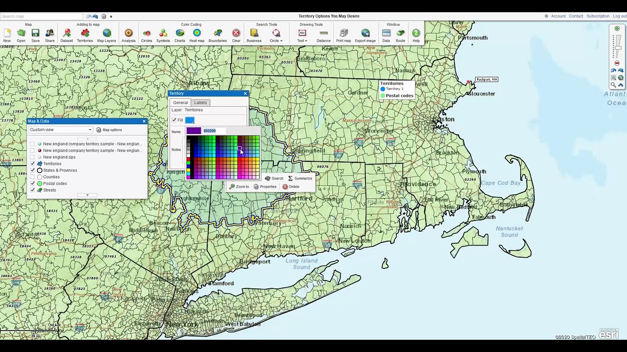 Making Territory Adjustments Using Map Business Online - YouTube