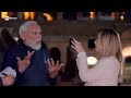 Meloni e Modi, la visita notturna al Colosseo