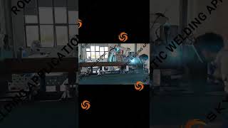 Carbon steel bridge light pole welding with robotic laser wire welding.