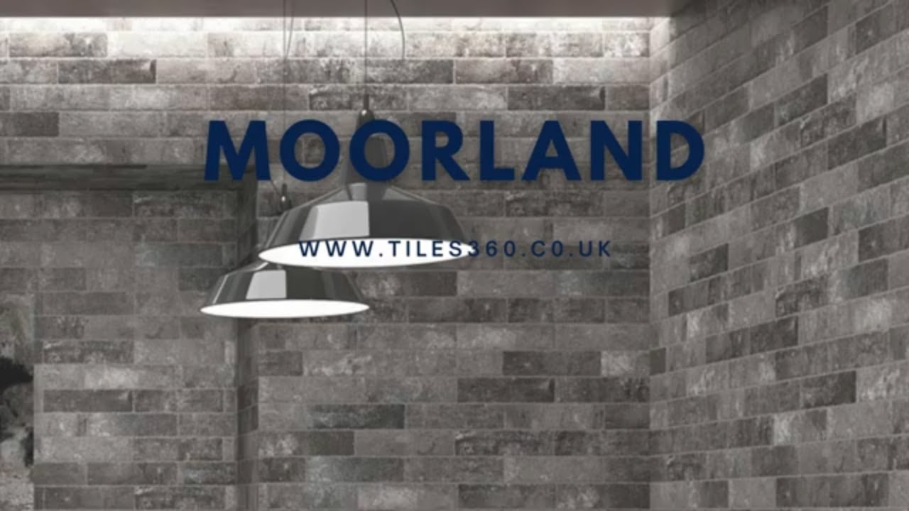 Transform Your Space With Stunning Moorland Graphite Brick Tiles! - YouTube