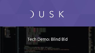 Tech Demo: Privacy in Consensus (Proof-of-Blind Bid)