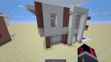 Minecraft   Modern House Generator with only two command blocks 1 11 command!