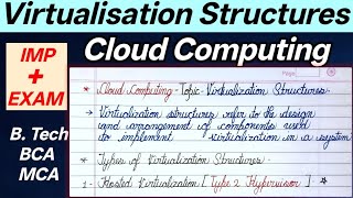 Virtualization Structures Explained in Hindi | Type 1 vs Type 2 Hypervisor | Cloud Computing