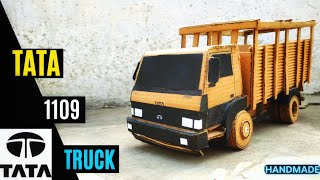 How to make 6 wheels Tata 1109 truck from cardboard homemade II DIY 
