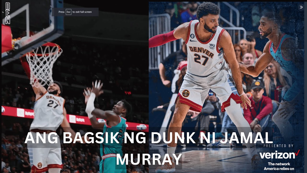 JAMAL MURRAY BEST DUNK EVER FOR THIS SEASON 26 PTS 5 REG 5 AST YouTube