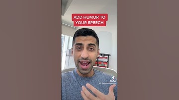 Add humor to a speech
