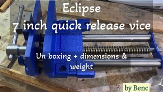 Eclipse 7 inch vice un boxing + dimensions + weight