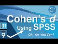 The Secret Trick to Calculate Cohen’s d in SPSS – It Can Be Done (11-9)