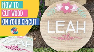 How to Cut Wood with a Cricut Maker