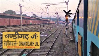Train arriving at Chandigarh Railway Station - Indian Railways
