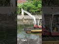 Mini Floating Amphibious Excavator #shorts #alatberat #excavator #constructionequipment