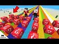 TROLL VS MİNECRAFT RENKLİ YOL ŞANS BLOKLARI YARIŞI