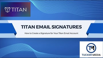 TM Create Email Signature in Titan