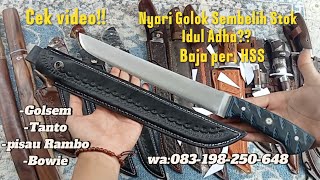 Golok sembelih Premium Super Tajam,Pisau Rambo,Bowie,Tanto#goloksembelihsupertajam#viralvideo#viral