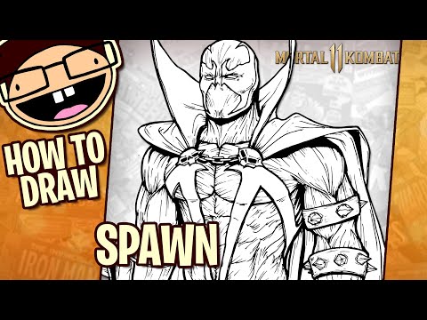 How to Draw SPAWN (Mortal Kombat 11) | Narrated Step-by-Step Tutorial