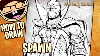 How to Draw SPAWN (Mortal Kombat 11) | Narrated StepbyStep Tutorial