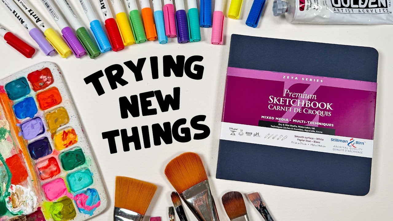 Getting Out of My ART RUT: New Sketchbook and Art Adventures