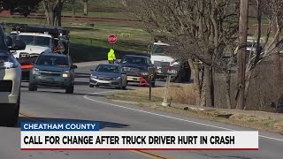 Sanitation worker hit by a car while collecting trash