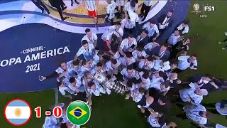 Argentina 1-0 Brazil || Copa America 2021Final Highlights || Messi VS Neymar ||11 July, 2021