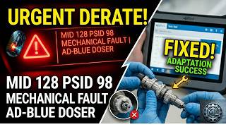 Volvo FM MID 128 PSID 98 | Step-by-Step AdBlue Dosing Valve Mechanical Fault Solution